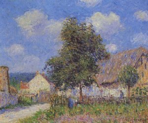 Small Farm at Vaudreuil Oil painting by Gustave Loiseau