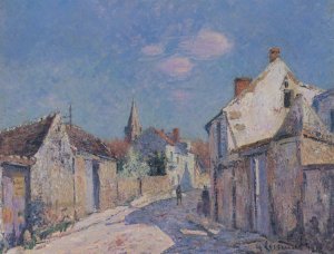 Street in Paris at Ennery by Gustave Loiseau Oil Painting