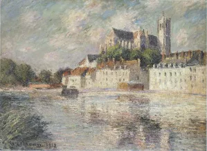 The Auxerre Cathedral by Gustave Loiseau - Oil Painting Reproduction