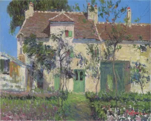 The Garden Behind the House Oil painting by Gustave Loiseau