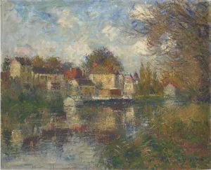 The Loing at Moret painting by Gustave Loiseau