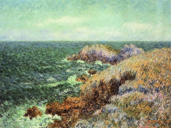 The Rocks of Saint-Lunaire by Gustave Loiseau - Hand-Painted Oil Painting Reproduction