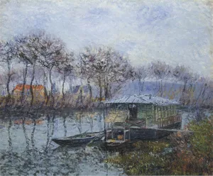 The Seine at Port Marly by Gustave Loiseau - Oil Painting Reproduction