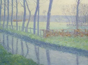 Trees by the River painting by Gustave Loiseau