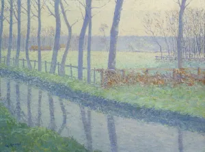 Trees by the River Oil painting by Gustave Loiseau