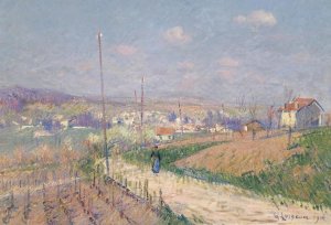 Village in Spring by Gustave Loiseau Oil Painting