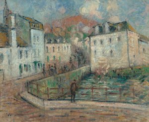 Vue de Pont Aven by Gustave Loiseau Oil Painting