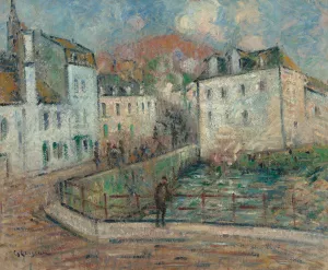 Vue de Pont Aven by Gustave Loiseau Oil Painting