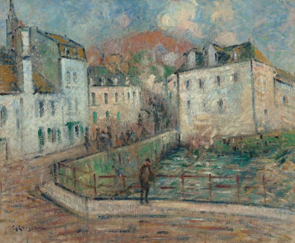 Vue de Pont Aven by Gustave Loiseau - Hand-Painted Oil Painting Reproduction