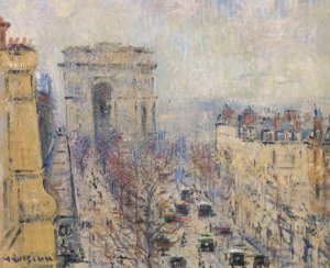 Wagram Avenue Oil painting by Gustave Loiseau