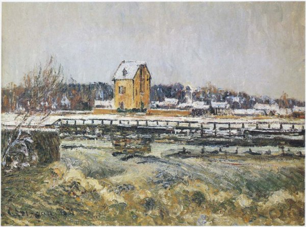 Waterfall at Saint Martin - Pontoise by Gustave Loiseau - Hand-Painted Oil Painting Reproduction