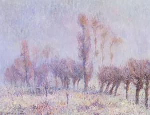 Willows in Fog by Gustave Loiseau - Oil Painting Reproduction
