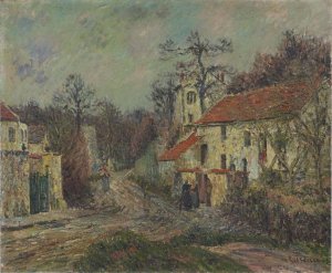 Winter in Chaponival by Gustave Loiseau Oil Painting