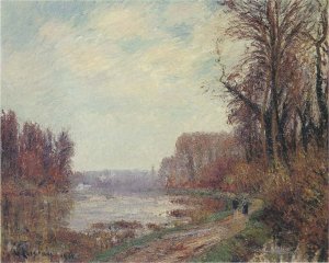 Woods by the Oise River Oil painting by Gustave Loiseau