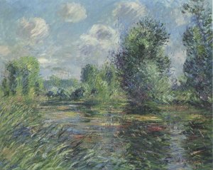 Woods Near Eure River Oil painting by Gustave Loiseau