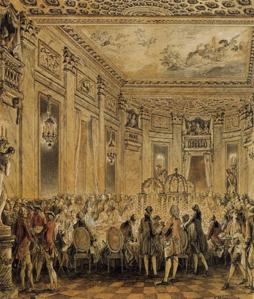 Main Product Photo of Banquet Given in the Presence of the King Painting by Gustave Moreau