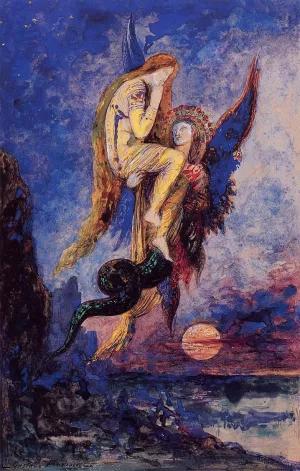 Chimera Oil painting by Gustave Moreau