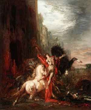 Diomedes Devoured by His Horses by Gustave Moreau Oil Painting