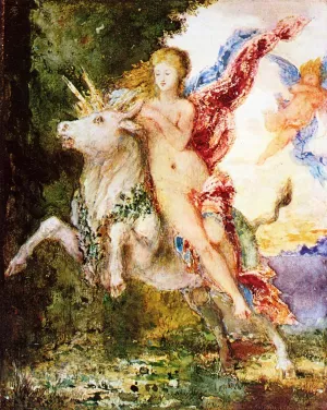 Europa and the Bull by Gustave Moreau - Oil Painting Reproduction