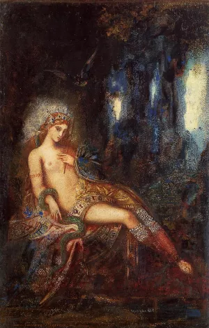 Goddess on the Rocks painting by Gustave Moreau