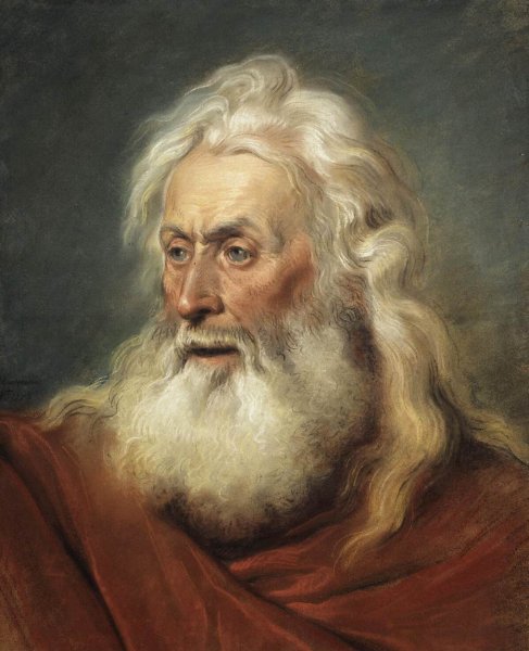 Main Product Photo of Head of an Apostle Painting by Gustave Moreau