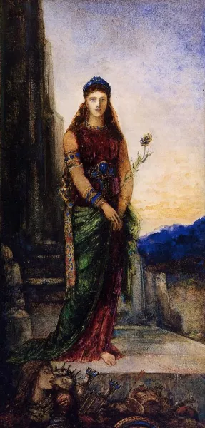 Helen on the Walls of Troy by Gustave Moreau - Oil Painting Reproduction