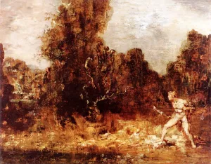 Hercules and the Lernaean Hydra II by Gustave Moreau Oil Painting