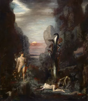 Hercules and The Lernaean Hydra by Gustave Moreau Oil Painting