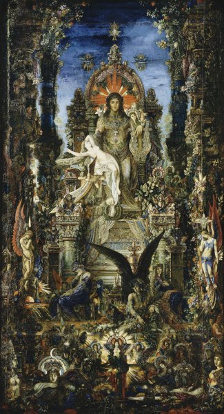 Jupiter and Semele  by Gustave Moreau - Hand-Painted Oil Painting Reproduction
