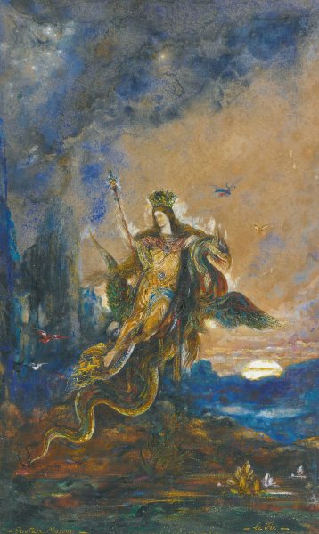 La Fee by Gustave Moreau - Hand-Painted Oil Painting Reproduction