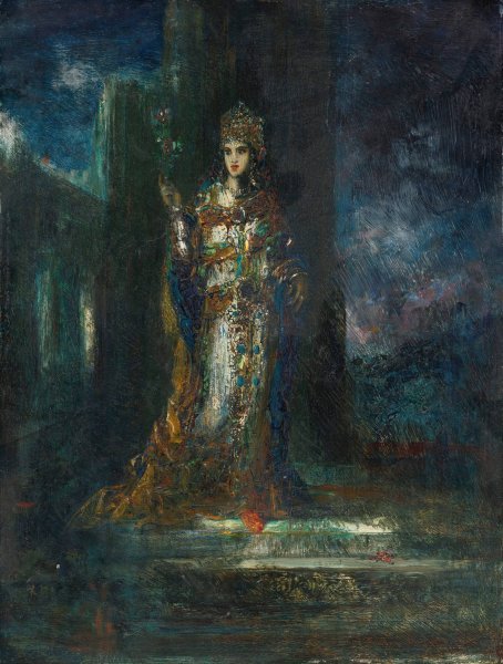 La Fiancee De La Nuit by Gustave Moreau - Hand-Painted Oil Painting Reproduction