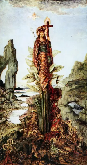 Mystical Flower by Gustave Moreau - Oil Painting Reproduction