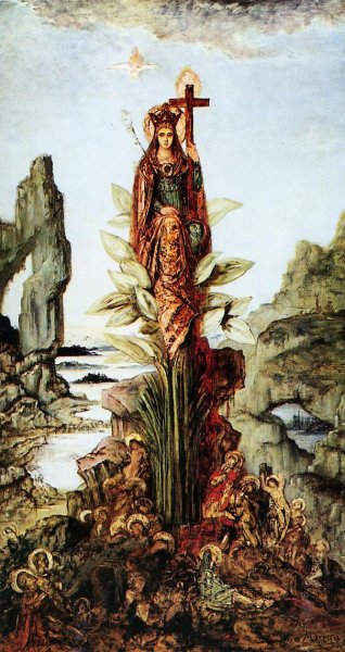 Mystical Flower by Gustave Moreau - Hand-Painted Oil Painting Reproduction