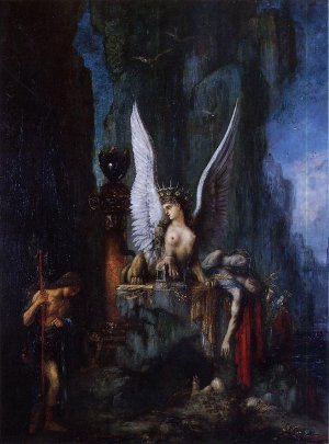 Oedipus Wanderer Oil painting by Gustave Moreau