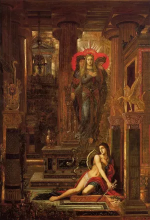 Oreste et les Erinyes by Gustave Moreau - Oil Painting Reproduction