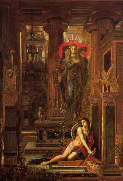 Oreste et les Erinyes by Gustave Moreau - Hand-Painted Oil Painting Reproduction