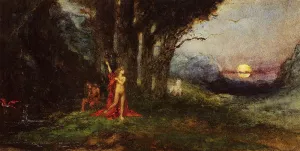 Pasiphae and the Bull by Gustave Moreau Oil Painting