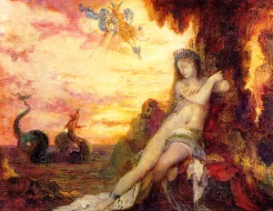 Perseus and Andromeda painting by Gustave Moreau