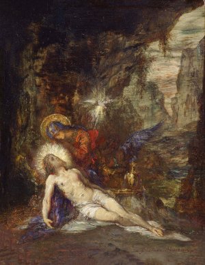 Pieta by Gustave Moreau Oil Painting