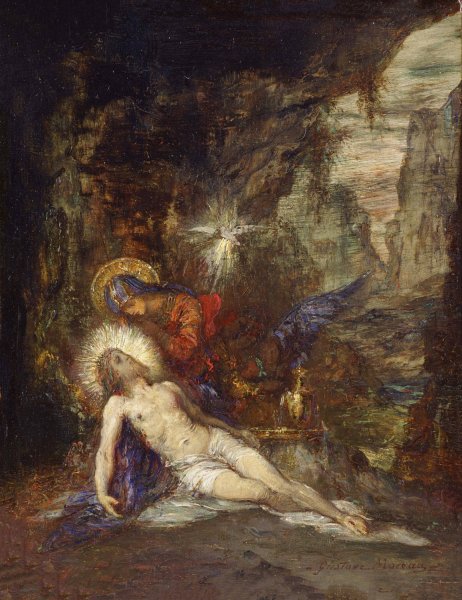 Main Product Photo of Pieta Painting by Gustave Moreau