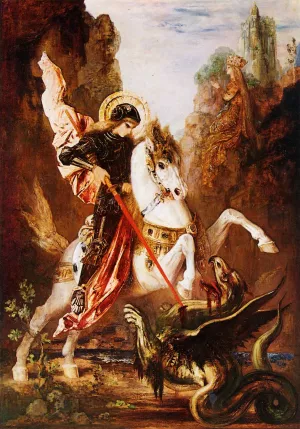 Saint George Oil painting by Gustave Moreau
