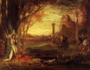Saint Sebastian and His Executioners by Gustave Moreau - Oil Painting Reproduction
