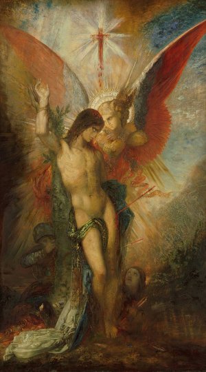 Saint Sebastian And The Angel by Gustave Moreau Oil Painting