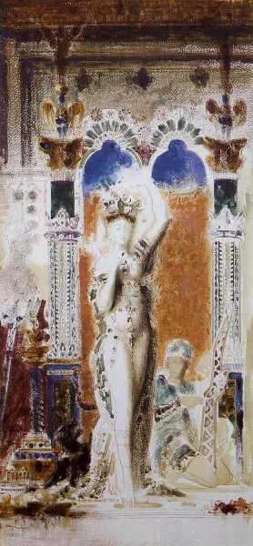 Salome also known as Entering the Banquet Room by Gustave Moreau - Oil Painting Reproduction