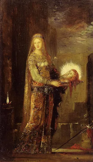 Salome Carrying the Head of John the Baptist on a Platter by Gustave Moreau - Oil Painting Reproduction