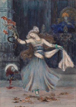 Salome Dancing Before the Head of St. John the Baptist by Gustave Moreau Oil Painting