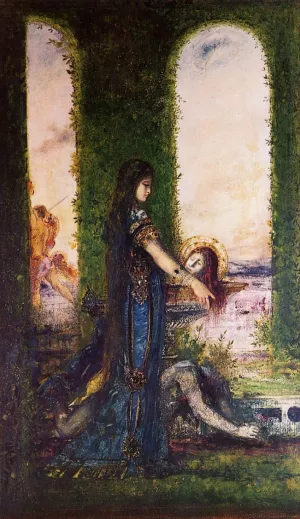 Salome in the Garden by Gustave Moreau - Oil Painting Reproduction