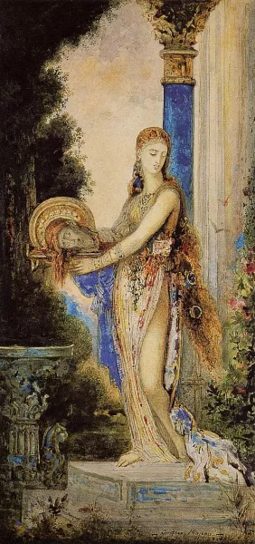 Salome with Column by Gustave Moreau - Oil Painting Reproduction