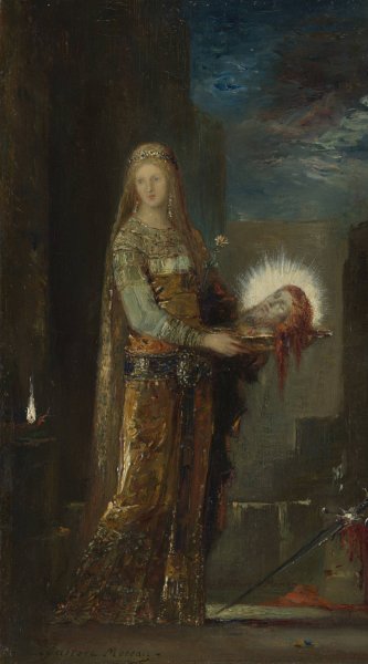 Salome with the Head of John the Baptist  by Gustave Moreau - Hand-Painted Oil Painting Reproduction