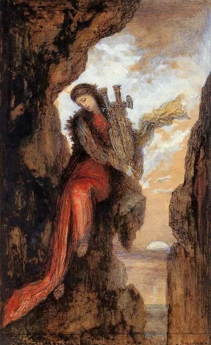 Sappho on the Cliff by Gustave Moreau Oil Painting